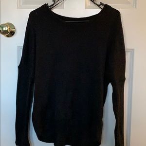 Black knit sweater